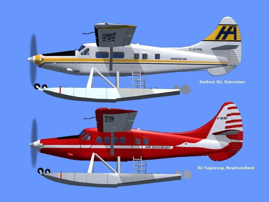 FSX De Havilland DHC3 Turbo Otter Amphibian Package