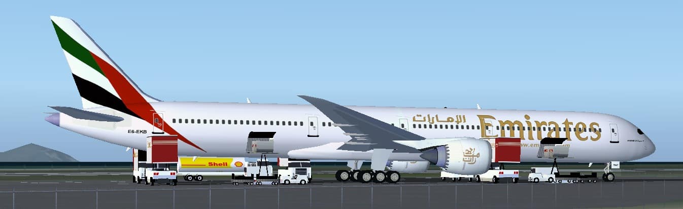 FSX Emirates Boeing 787 Super 11