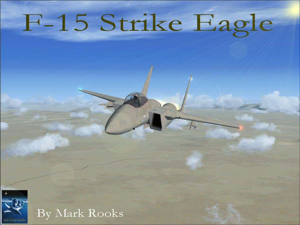FSX F-15 Strike Eagle Desert Camo.