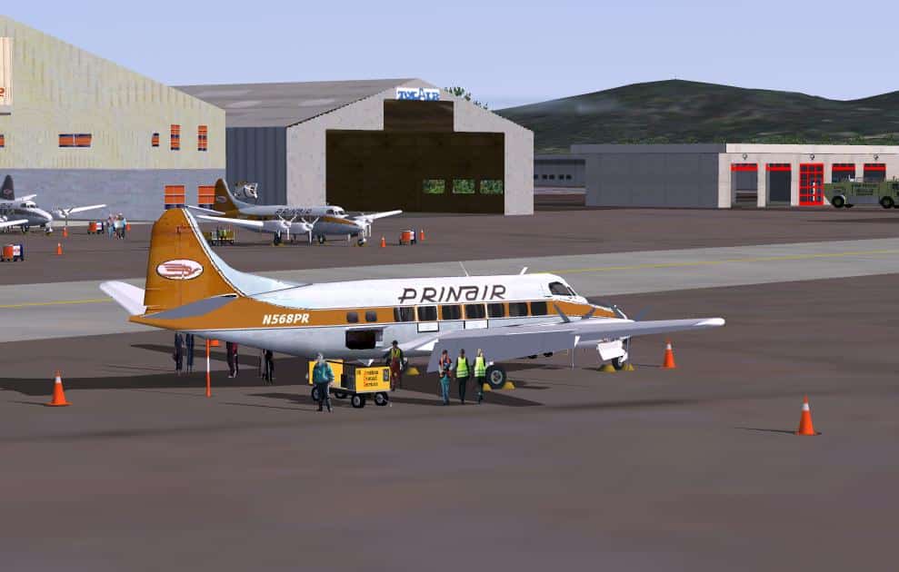 FSX / FS2004 De Havilland DH-114 Heron, Prinair Multi-Plane Package