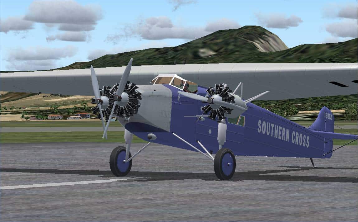 FSX / FS2004 Southern Cross Fokker FVII/3m.