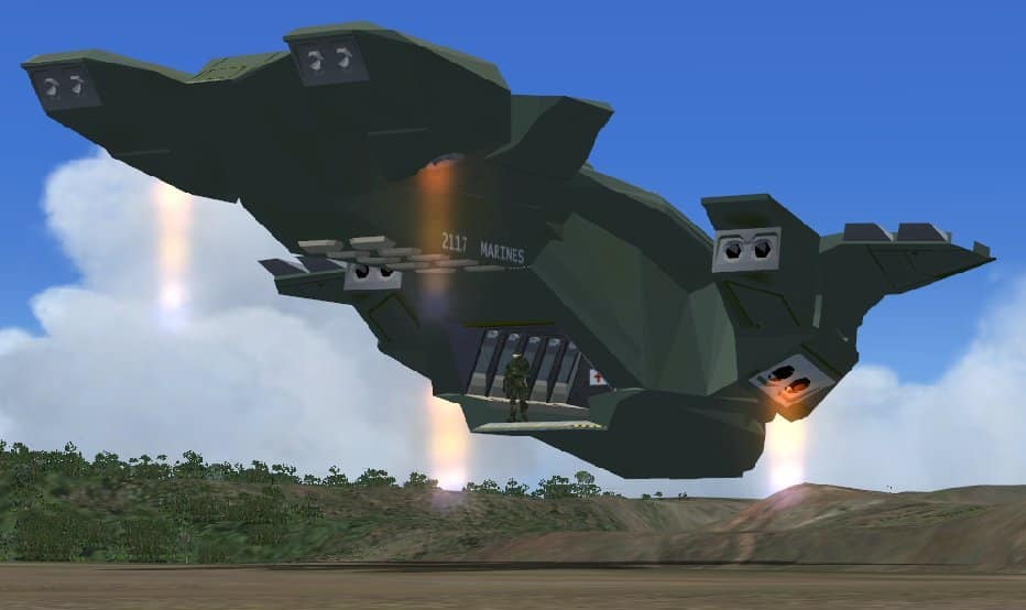 FSX HALO Pelican Dropship