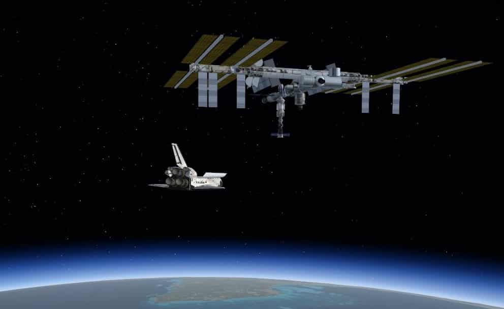 FSX International Space Station over KPAM.