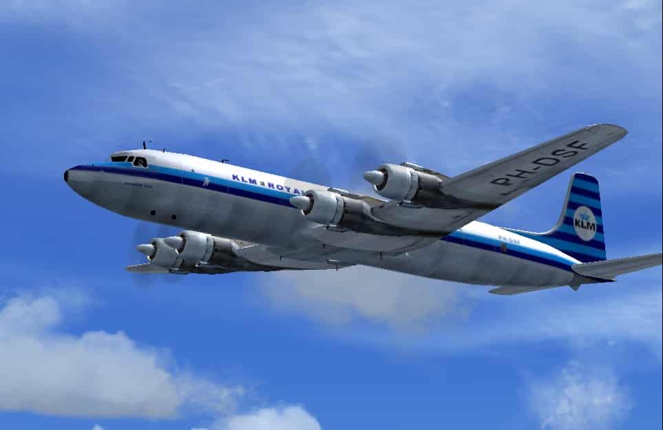 FSX KLM DC7C and DC7F
