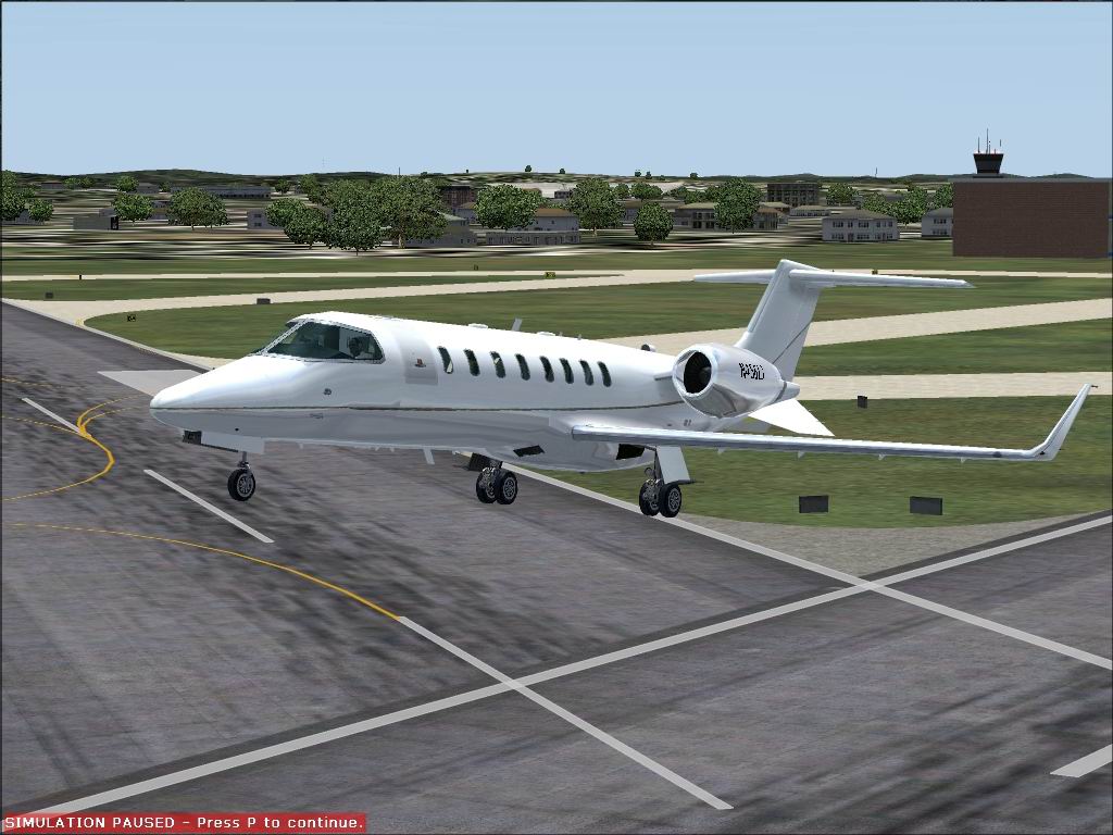 FSX Lear 45 Silver/White Textures