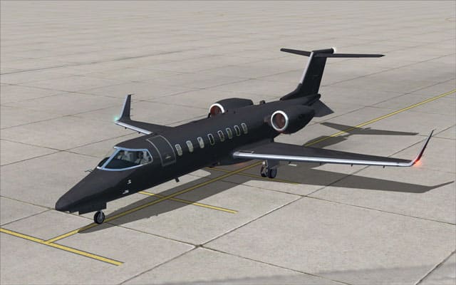 FSX Learjet 45 Black Ops Textures only