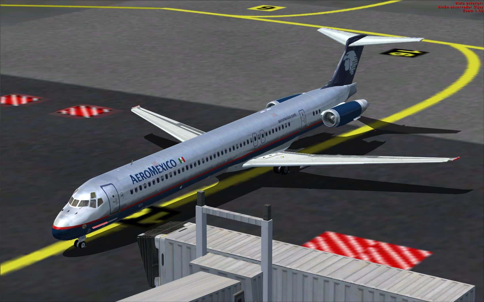 FSX McDonnell Douglas MD-81 Aeromexico Textures only