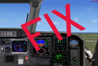 FSX Merlin Panel Fix.