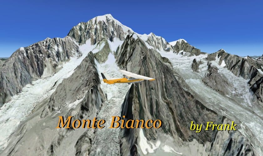 FSX Mont Blanc, French Alps, Photorealistic Scenery
