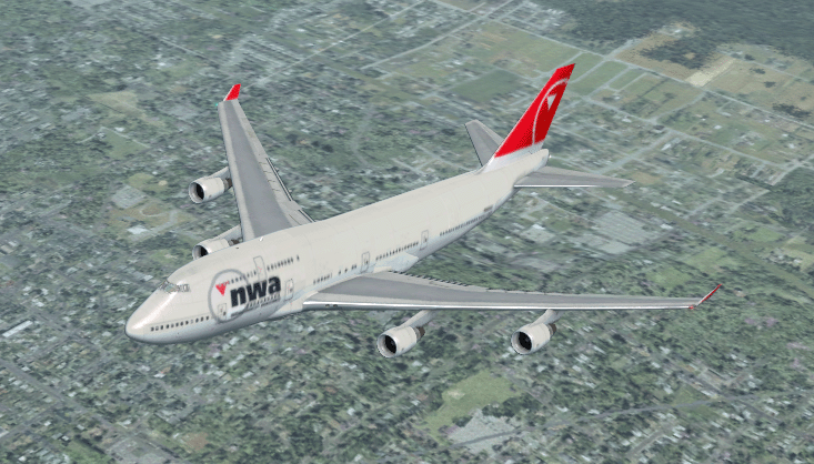 FSX Northwest Airlines Boeing 747-400 Textures only