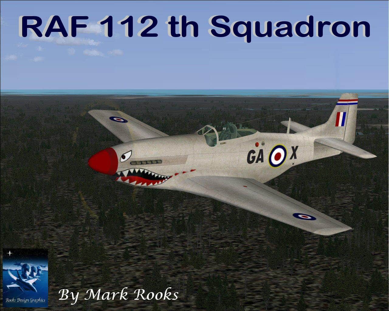 FSX P-51 Mustang RAF 112 th Squadron Desert Rat.