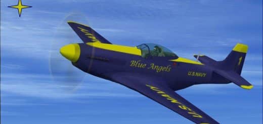 FSX P-51D Blue Angel.