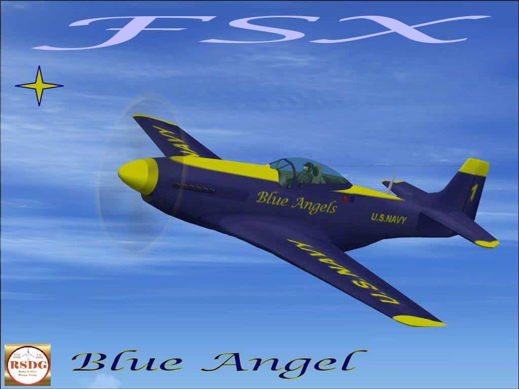 FSX P-51D Blue Angel.