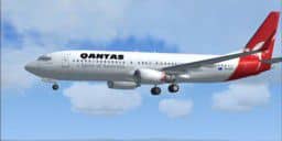 FSX Qantas Boeing 737-838, registration VH-VXH, “Warrnambol”. Textures only
