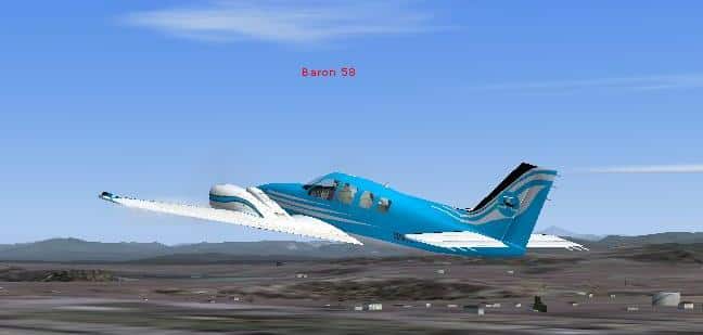 FSX default Baron Peak Aviation Community Textures only