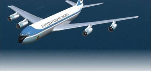FSX/FS2004 Boeing VC-137C (707-353B) USA – 27000 Air Force One Textures only