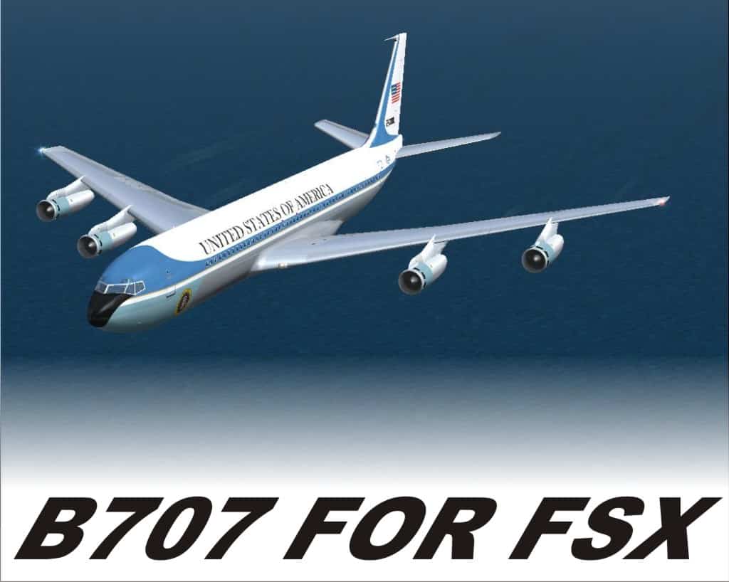 FSX/FS2004 Boeing VC-137C (707-353B) USA – 27000 Air Force One Textures only