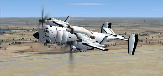 FSX/FS2004 ESWAT T Supra Fiction VTOL Aircraft (fixed).