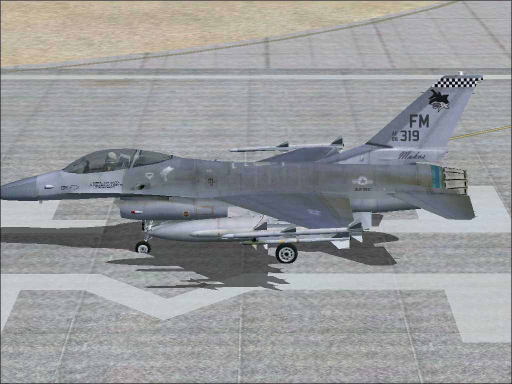 FSX/FS2004 F-16C Vipers Homestead AFB Tail flashes.