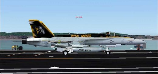 FSX/FS2004 F/A-18E Super Hornet VFA-27 Royal Maces Textures Only