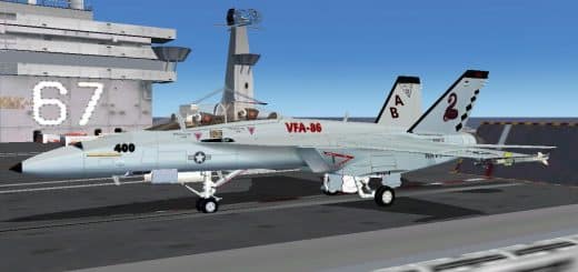 FSX/FS2004 F/A-18F Super Hornet VFA-86 Sidewinders Textures Only
