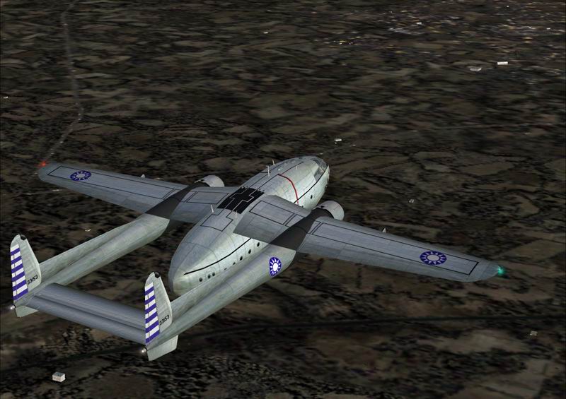 FSX/FS2004 ROC Fairchild C-119G (Taiwan) Air Force Package