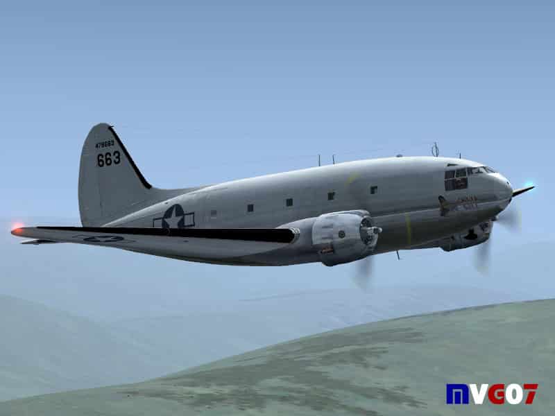 FSX/FS2004 USAAF, Curtiss C-46A ‘China Doll’ Textures only.