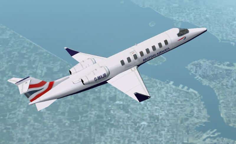 Gmax Learjet 45 (version 2) British Airways (virtual)