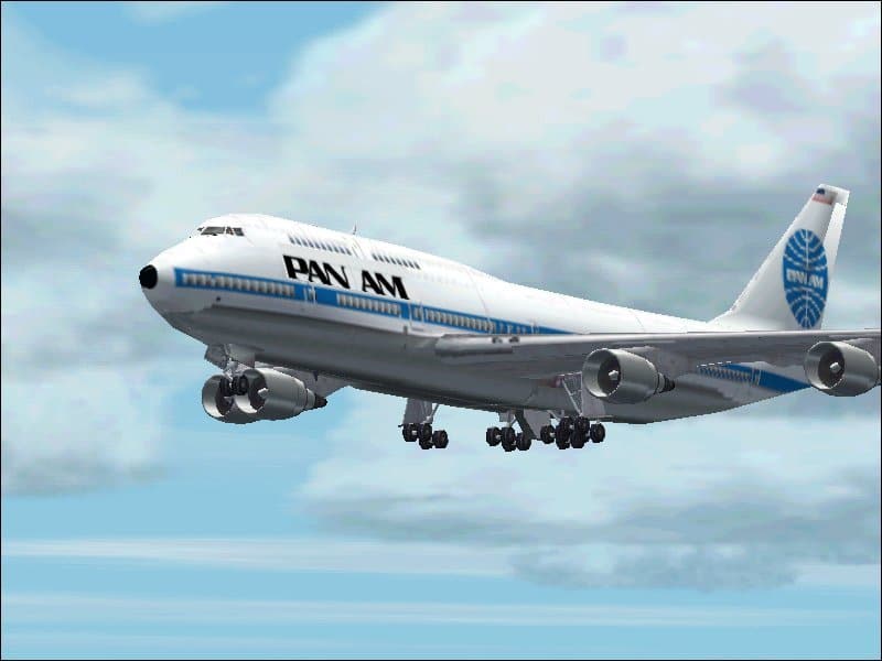 Pan Am 747_400 default repaint, textures only