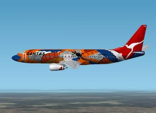 Qantas 737-800 “Yananyi Dreaming”