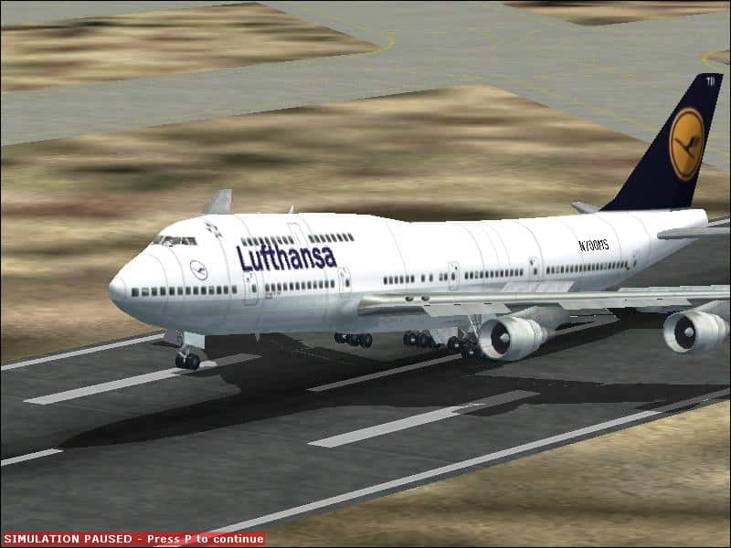 Repaint of the default 747-400 in the Lufthansa livery