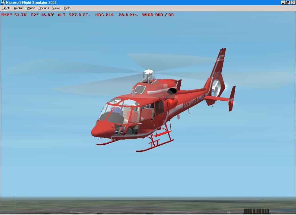 Securite Civile skidded Aerospatiale SA.365C1 Dauphin