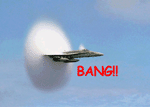 Sonic bang (sonic boom) for fighters