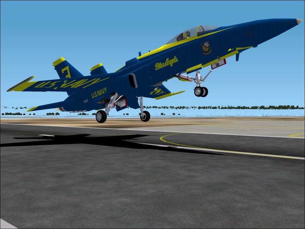 US Navy ‘Blue Angels’ display team F/A-18B ‘Hornet’ repaint