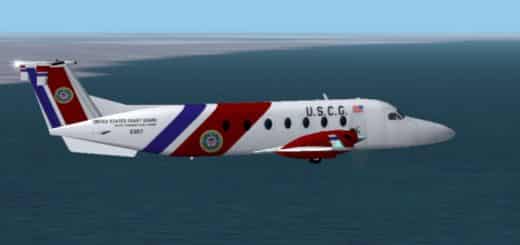 Beech1900D fictional USCG VIP Transport Texture only