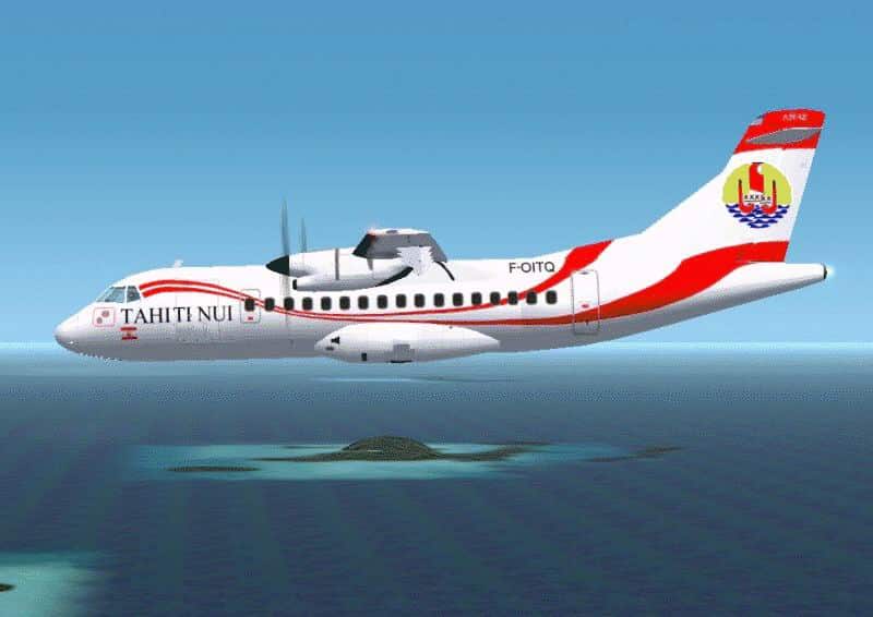 FS 2002 ATR 42-500 textures Repaint in French Polynesia Government aircraft colors