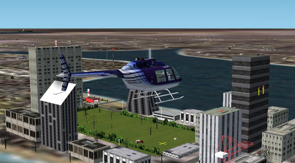 FS2000/2002: Eighth in Helicopter Scenery series Pensacola Building fire