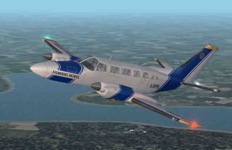 FS2002 Cessna 404 Titan Fisheries Patrol & Private