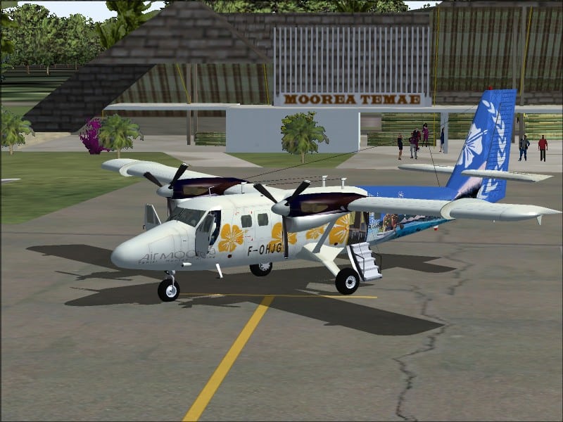 FS2002 Dehavilland Twin Otter DHC6-300 Air Moorea