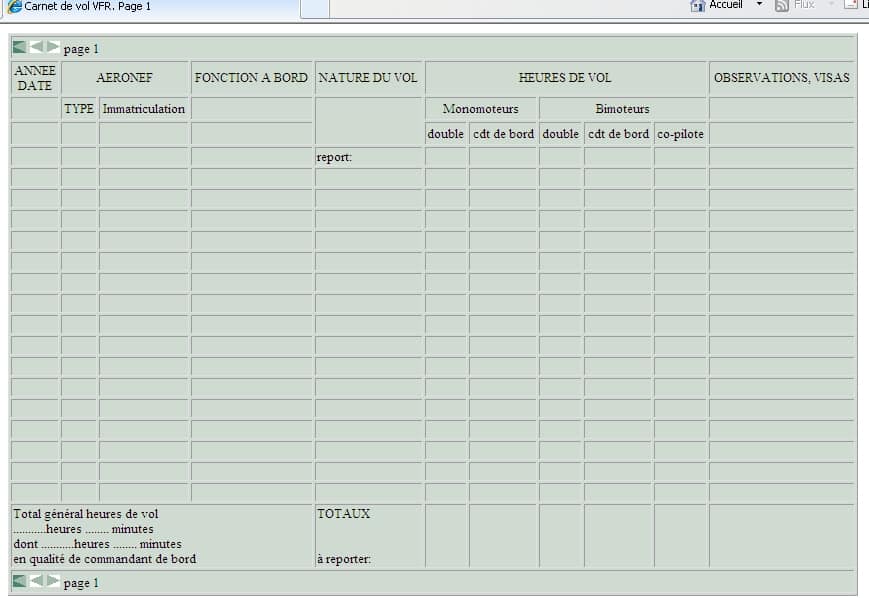 FS2002 French-Speaking Flying Logbook