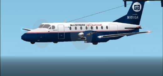 FS2002 PRO Beechcraft B1900C Gulfstream International Airlines
