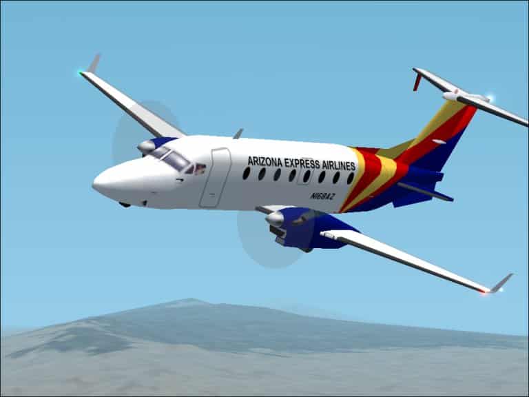 FS2002 PRO Beechcraft B1900D Arizona Express Airlines