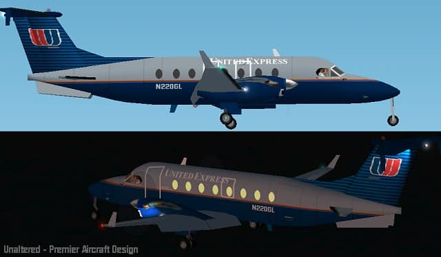 FS2002 PRO Beechcraft B1900D UNITED EXPRESS