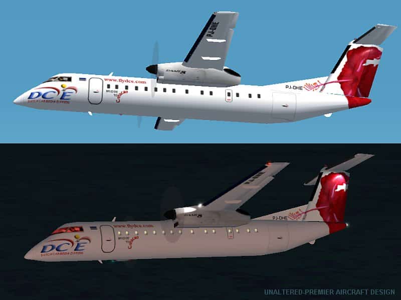 FS2002 PRO Dehavilland DASH8-311 Dutch Caribbean Express