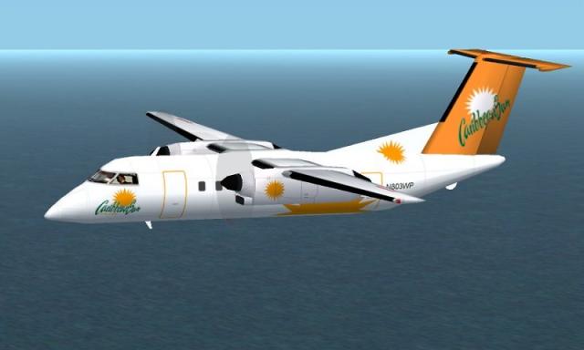 FS2002 PRO de Havilland DASH8-102. Caribbean Sun Airlines