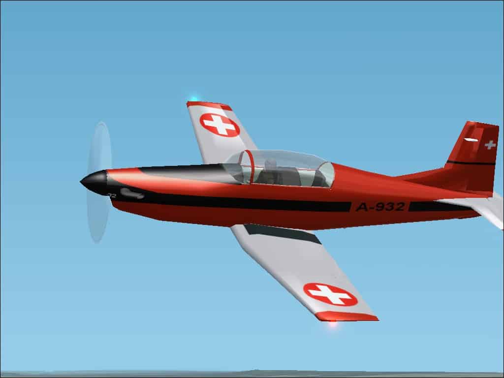 FS2002 Pilatus PC7 Turbo Trainer. Version 1.0