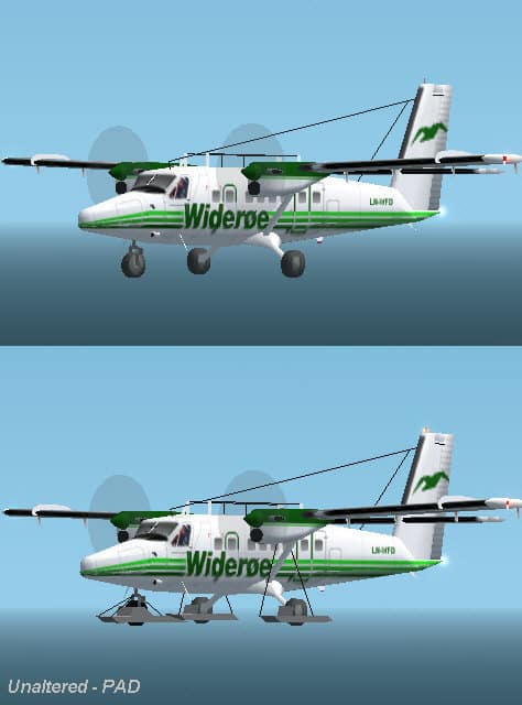 FS2002 Pro DeHavilland DHC6-300 Twin Otter Wideroe Flyveselskap AS