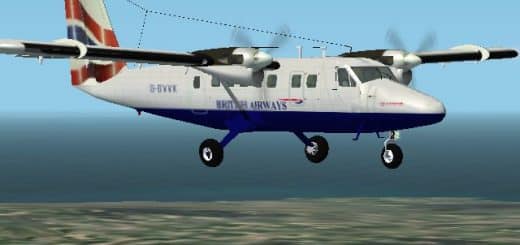 FS2002 Project Globe Twotter DHC6-300. British Airways