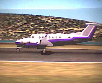 FS2002 king air Purple repaint, textures only