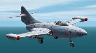 FS2002/CFS2 Grumman F9F Panther (A.R.A.) Armada Argentina